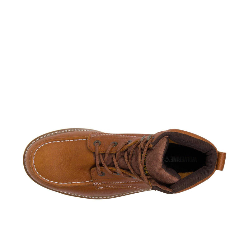 Load image into Gallery viewer, Wolverine Moc Toe 6 Inch Steel Toe Top View