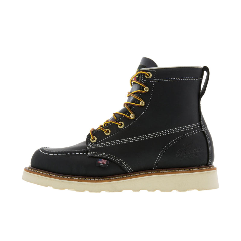 Load image into Gallery viewer, Thorogood American Heritage 6 Inch Moc Toe MAXWear Wedge Soft Toe Left Profile