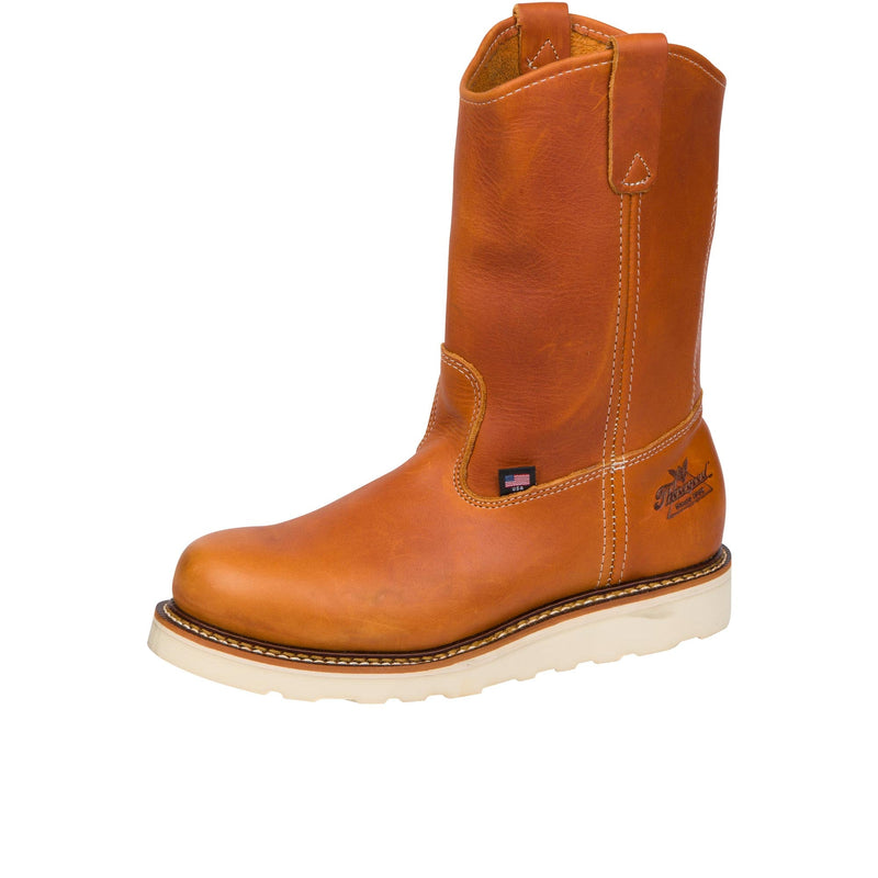 Load image into Gallery viewer, Thorogood Tan Wellington Wedge Left Angle View