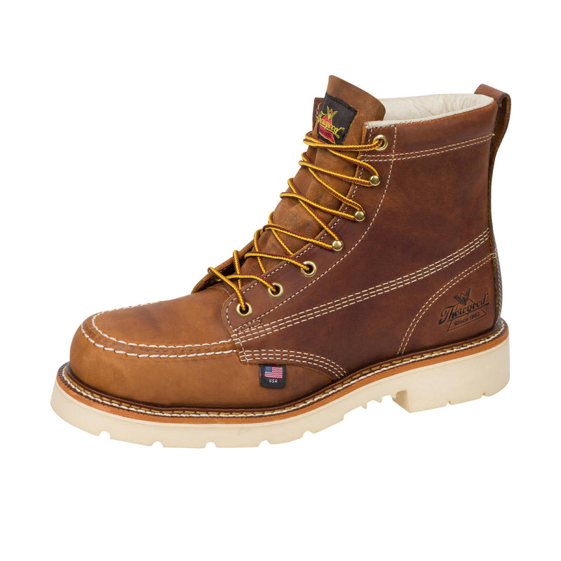 Load image into Gallery viewer, Thorogood American Heritage 6 Inch Trail Moc Toe Left Angle View