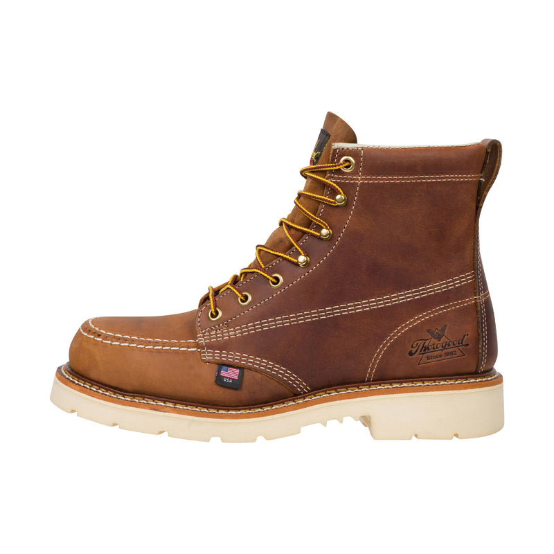 Load image into Gallery viewer, Thorogood American Heritage 6 Inch Trail Moc Toe Left Profile
