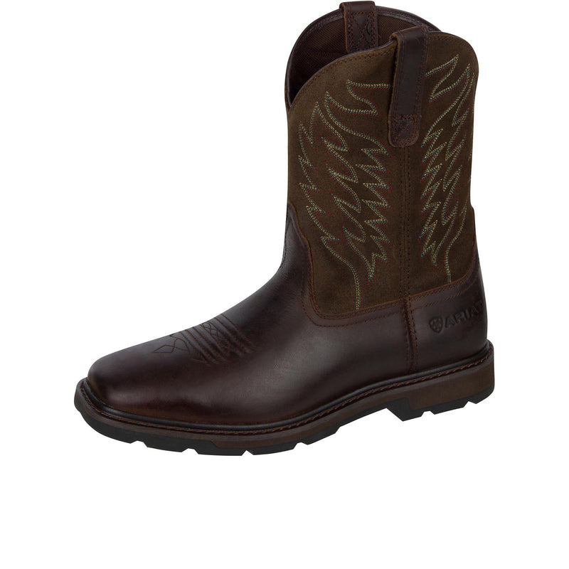 Load image into Gallery viewer, Ariat Groundbreaker Wide Square Toe Soft Toe Left Angle View