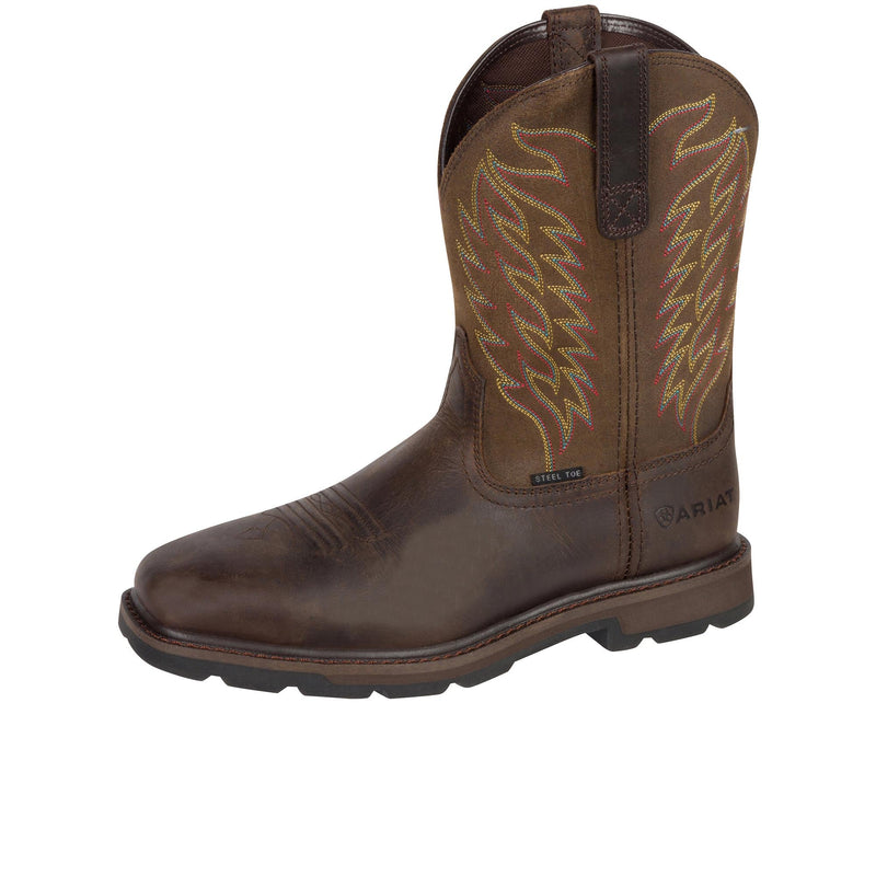 Load image into Gallery viewer, Ariat Groundbreaker Wide Square Toe Steel Toe Left Angle View