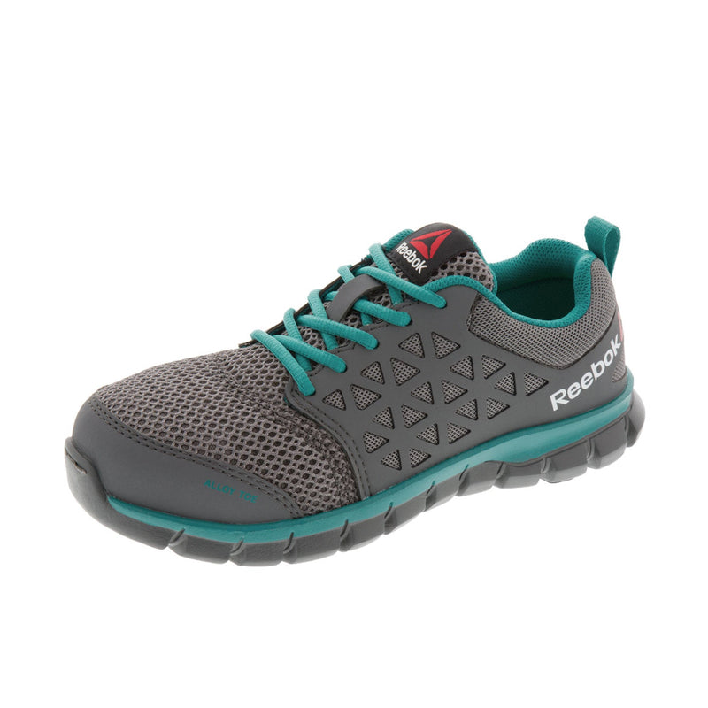 Load image into Gallery viewer, Reebok Work Womens Sublite Cushion Work Grey Turquoise