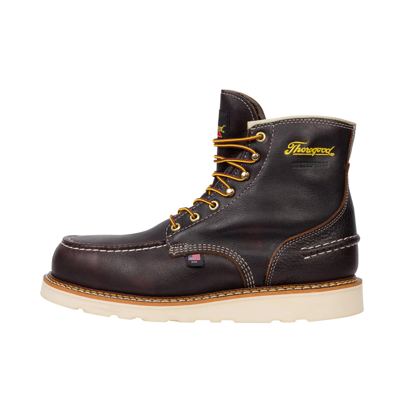 Load image into Gallery viewer, Thorogood 1957 Series 6 Inch Pitstop Moc Toe MAXWear Wedge Left Profile