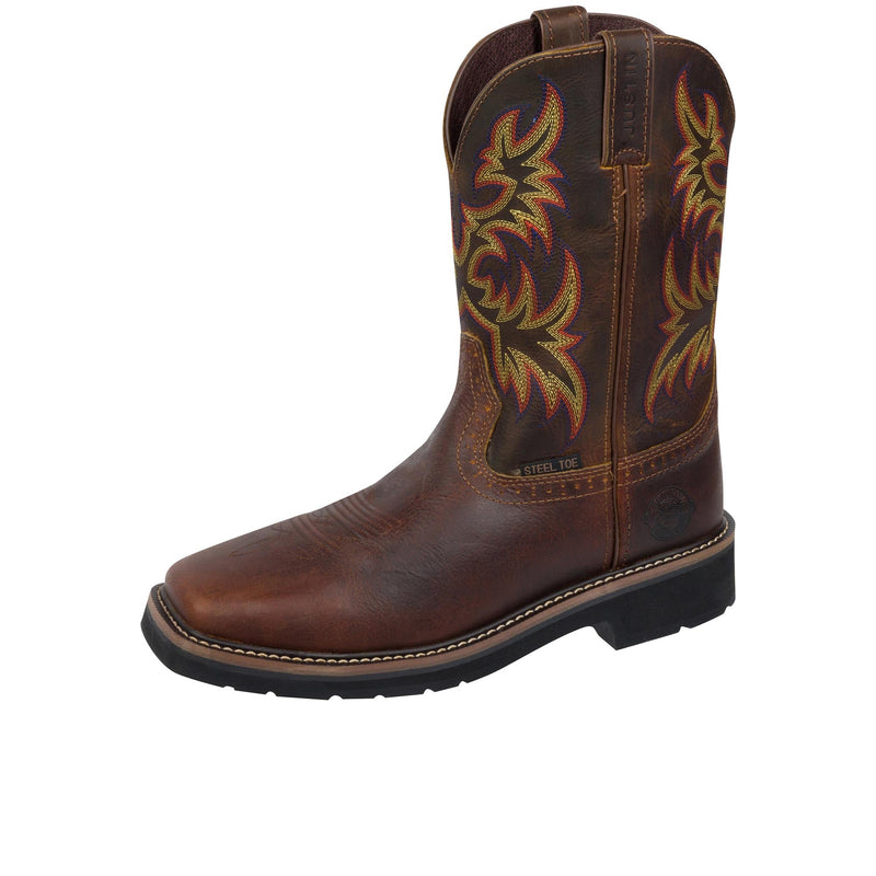 Load image into Gallery viewer, Justin Driller Steel Toe Left Angle View