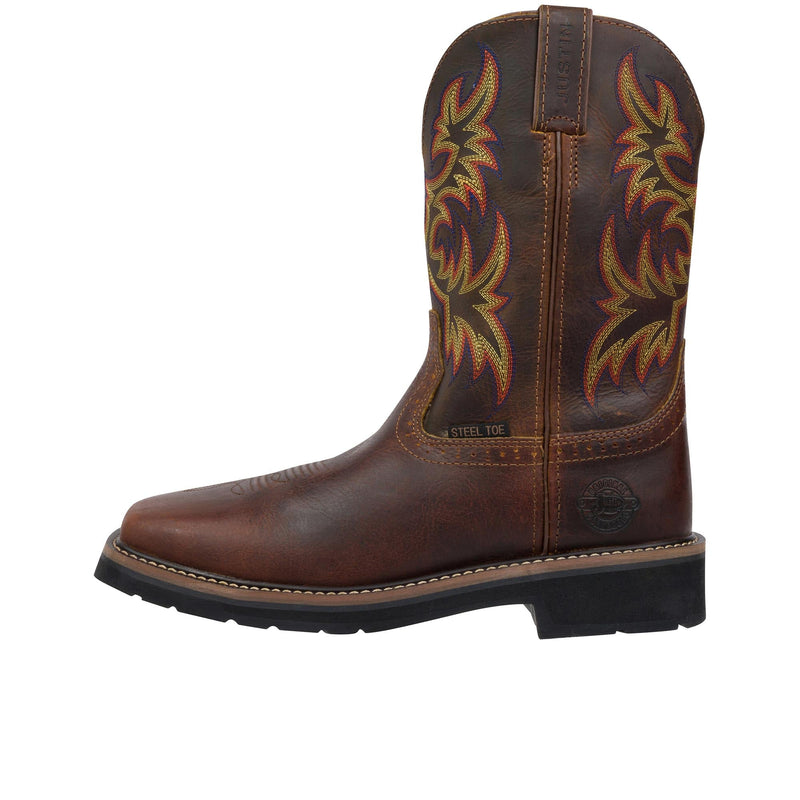 Load image into Gallery viewer, Justin Driller Steel Toe Left Profile