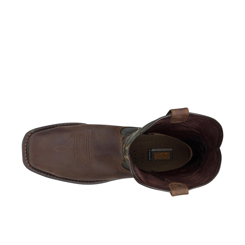 Load image into Gallery viewer, Ariat Sierra Wide Square Toe Steel Toe Top View