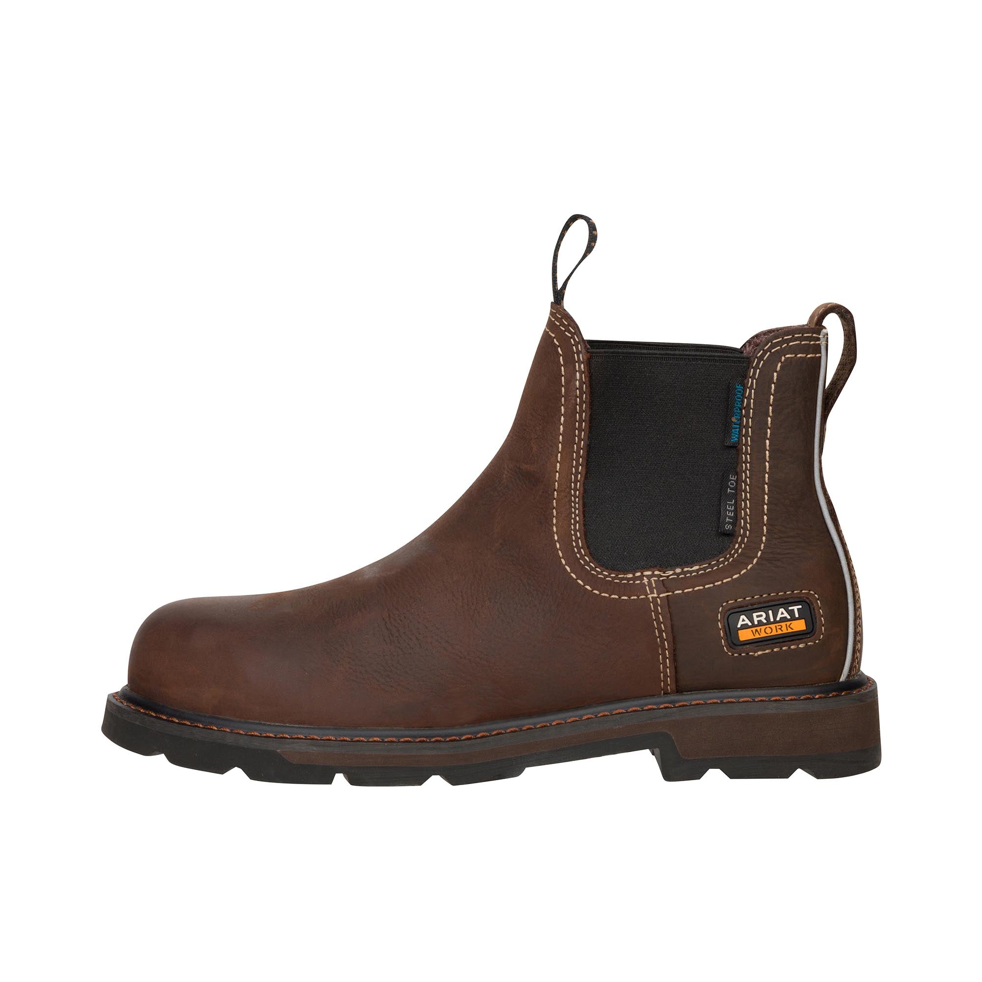 Ariat Groundbreaker Chelsea Steel Toe Dark Brown – Shoeteria