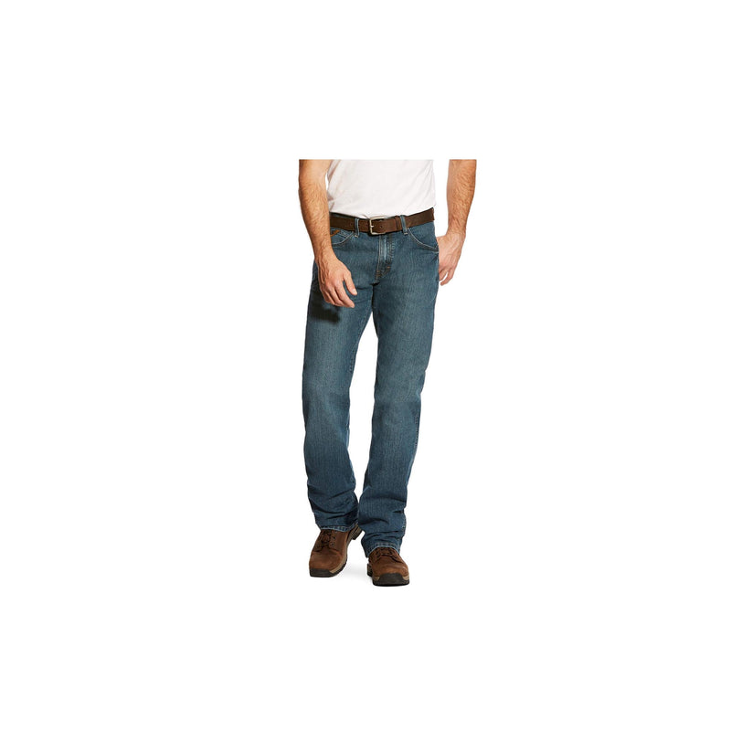 Load image into Gallery viewer, Ariat Rebar M4 Low Rise DuraStretch Basic Boot Cut Jean Front View