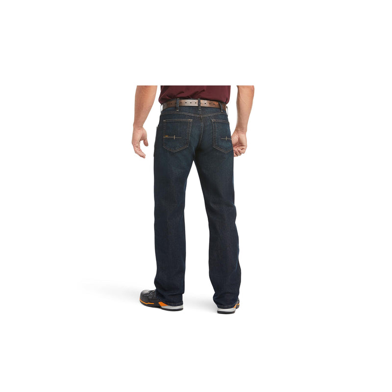 Load image into Gallery viewer, Ariat Rebar M5 Slim DuraStretch Basic Stackable Straight Leg Jean Back View