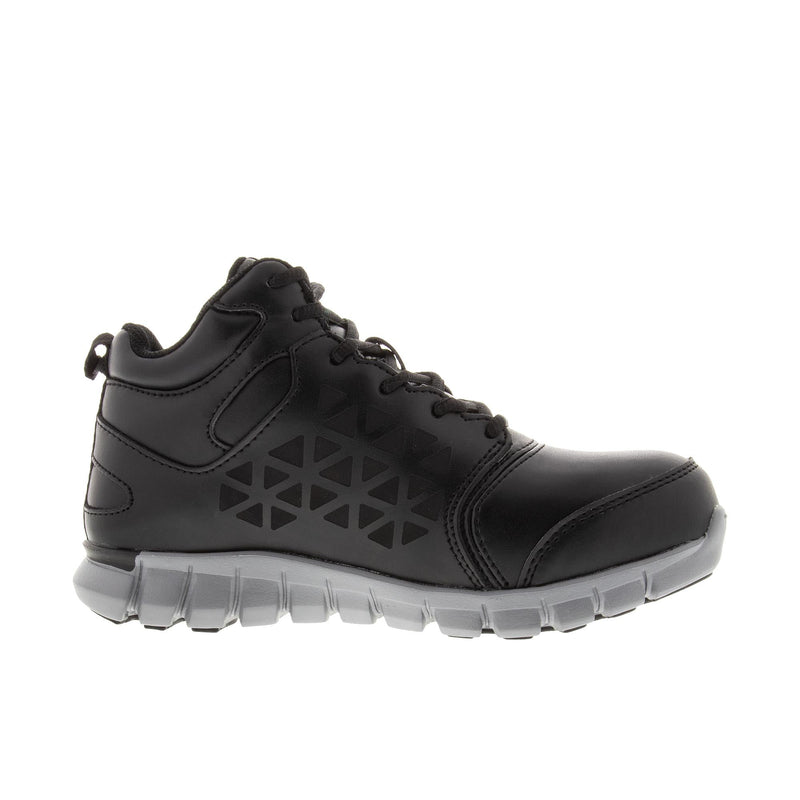 Load image into Gallery viewer, Reebok Work Womens Sublite Cushion Mid-Cut Work Alloy Toe Black