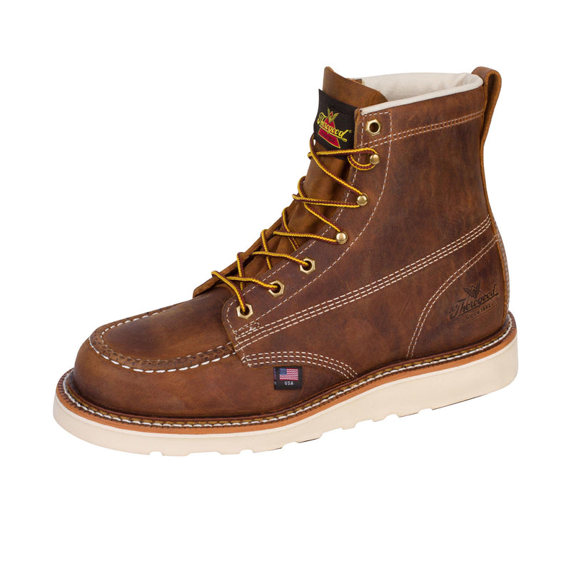 Load image into Gallery viewer, Thorogood 6 Inch American Heritage Moc Maxwear Wedge Left Angle View
