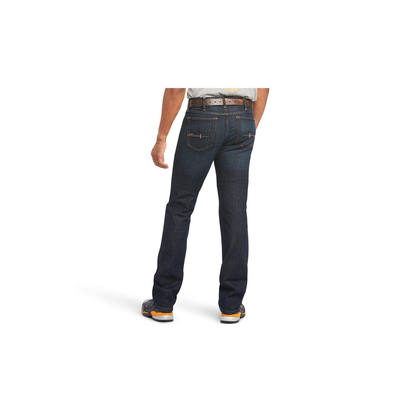 Load image into Gallery viewer, Ariat Rebar M7 DuraStretch Basic Stackable Straight Leg Jean Back View