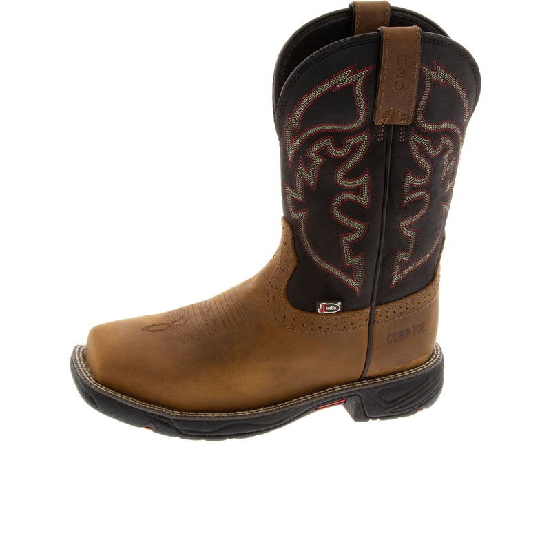 Load image into Gallery viewer, Justin Rush Steel Toe Saddle Tan