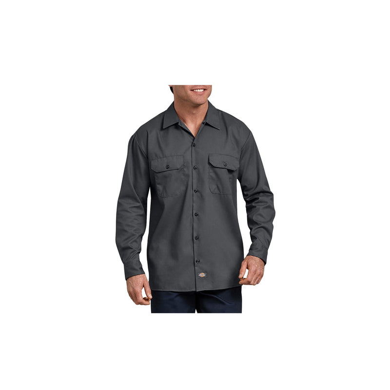 Load image into Gallery viewer, Dickies FLEX Relaxed Fit Long Sleeve Twill Work Shirt Front View