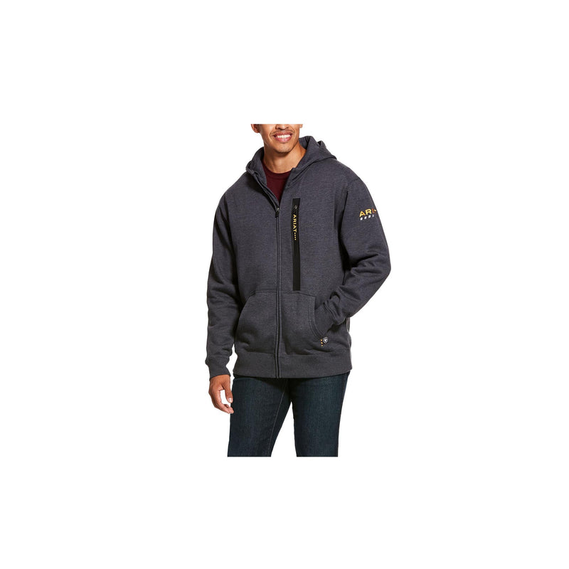 Load image into Gallery viewer, Ariat Rebar Workman Full Zip Hoodie Front View