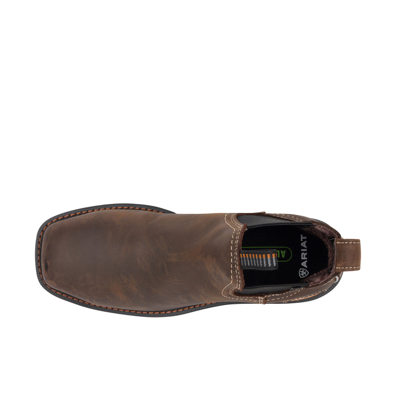 Load image into Gallery viewer, Ariat Groundbreaker Chelsea Square Toe H2O Steel Toe Dark Brown