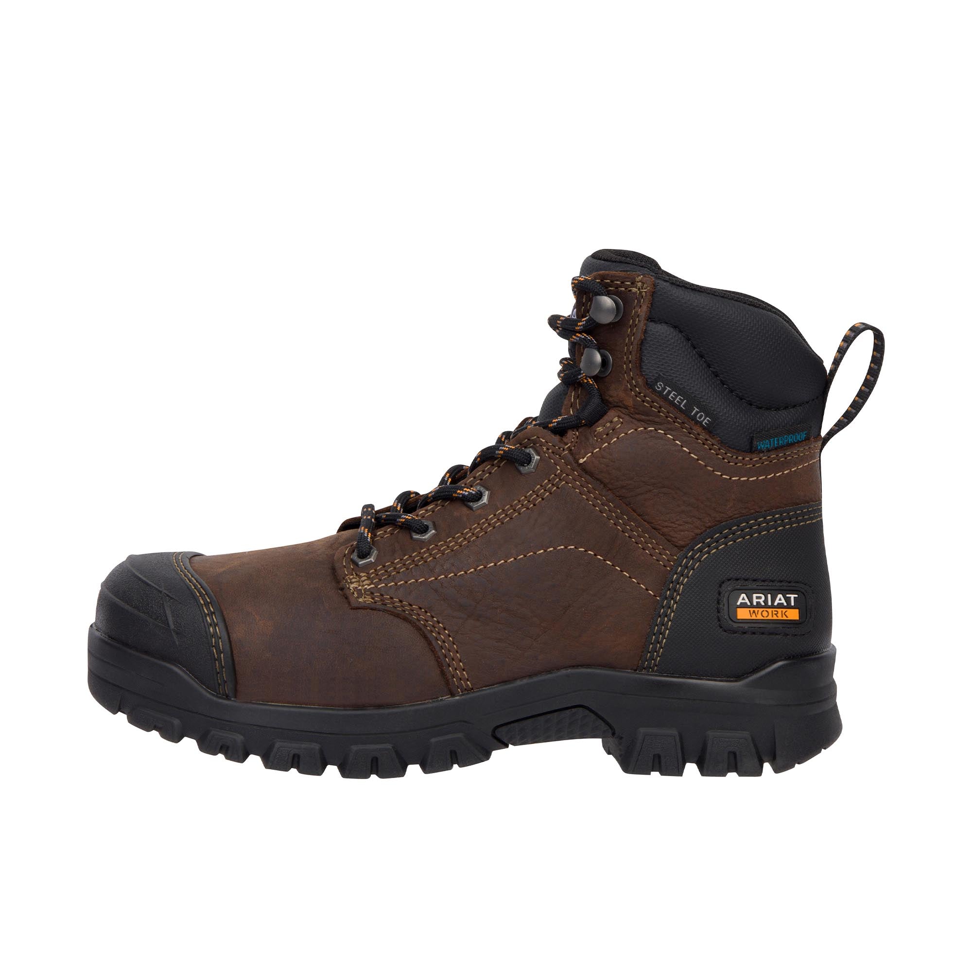 Ariat Womens Treadfast Inch Steel Toe Dark Brown