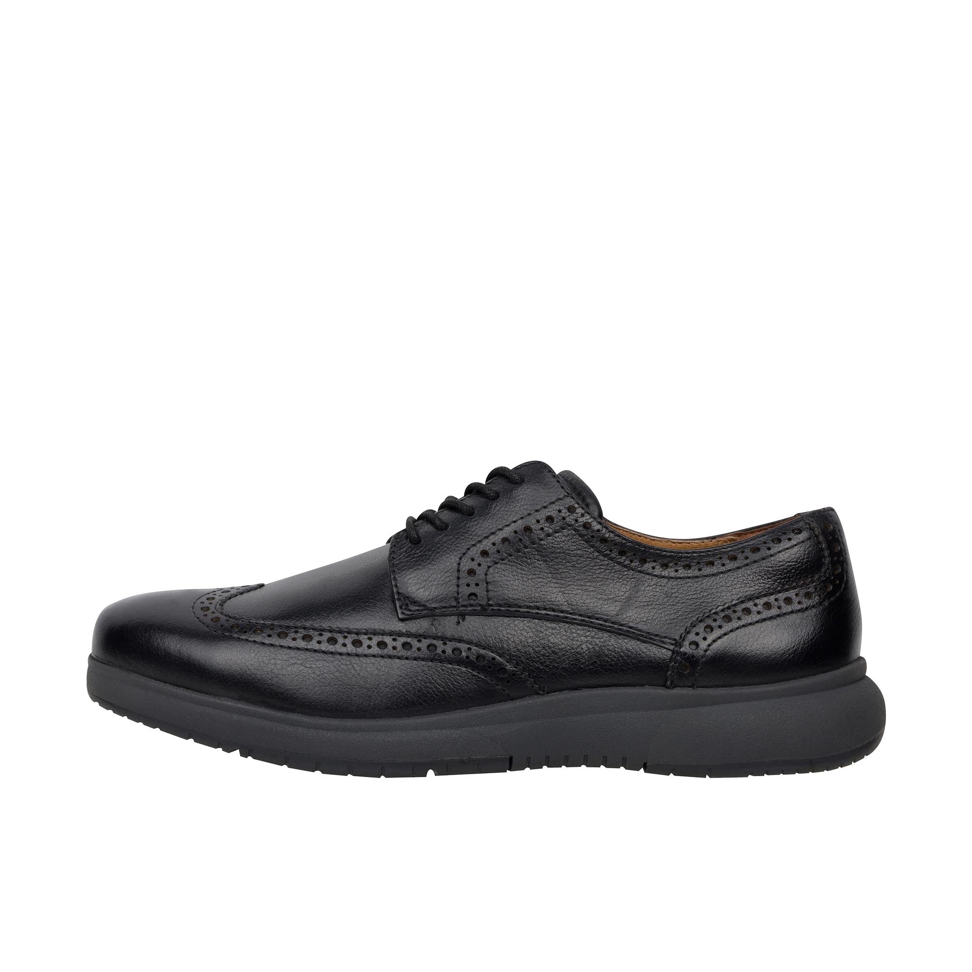 Florsheim Flair Work Wingtip Oxford Steel Toe Black