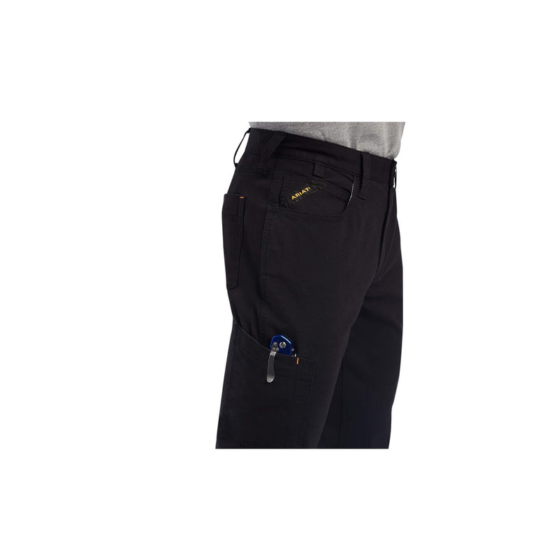 Load image into Gallery viewer, Ariat Rebar M4 Relaxed DuraStretch Made Tough Straight Leg Pant Close Up Right Side View