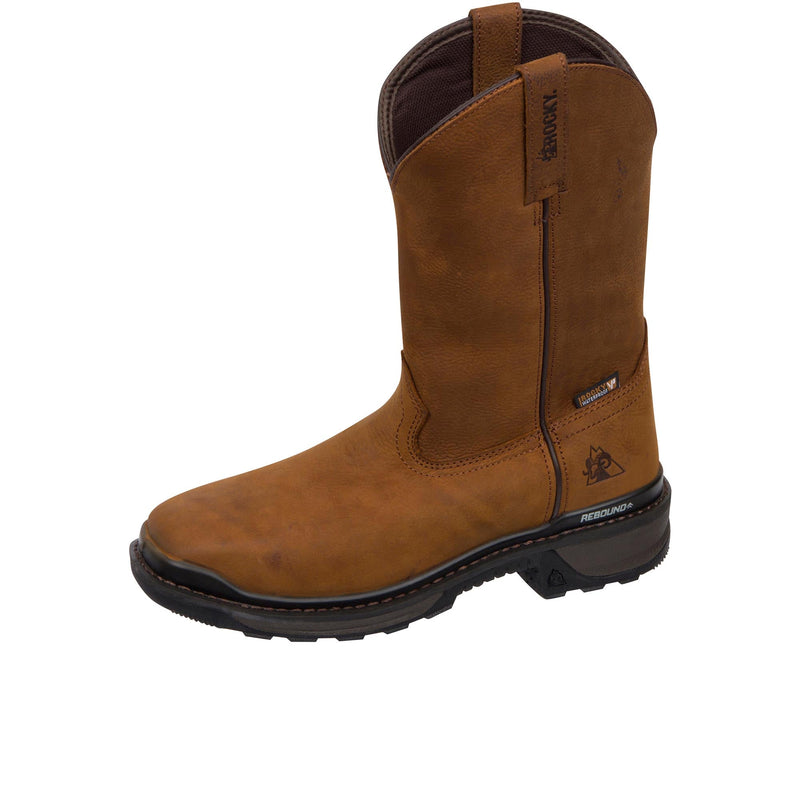 Load image into Gallery viewer, Rocky Rams Horn Western Composite Toe Left Angle View