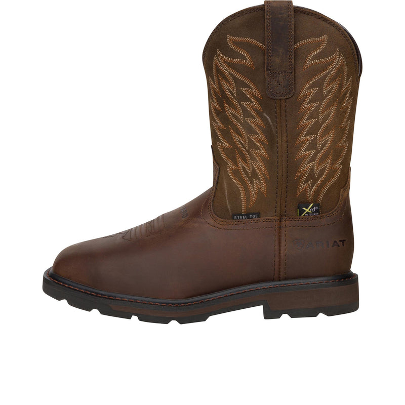 Load image into Gallery viewer, Ariat Groundbreaker Wide Square Toe Steel Toe Left Profile