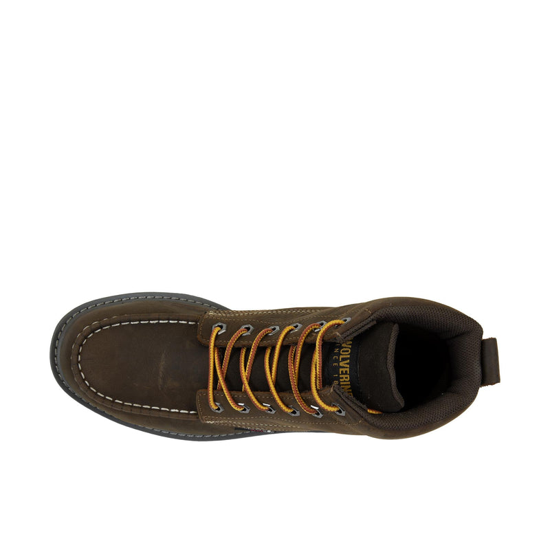 Load image into Gallery viewer, Wolverine Floorhand Moc Toe Steel Toe Top View