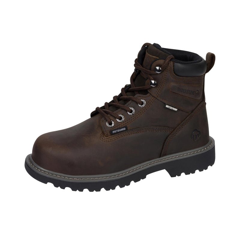 Load image into Gallery viewer, Wolverine Floorhand Internal Met Guard Steel Toe Left Angle View