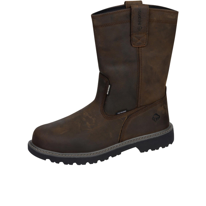 Load image into Gallery viewer, Wolverine Floorhand Internal Met Guard Wellington Left Angle View