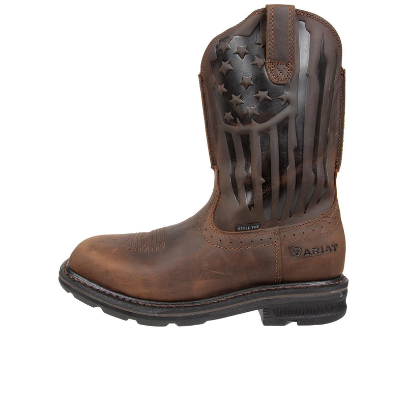 Load image into Gallery viewer, Ariat Sierra Shock Shield Patriot Steel Toe Left Profile