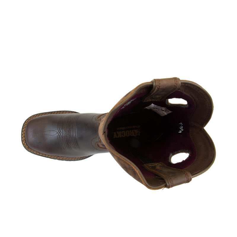 Load image into Gallery viewer, Rocky Rosemary Pull On Work Boot Soft Toe Top View