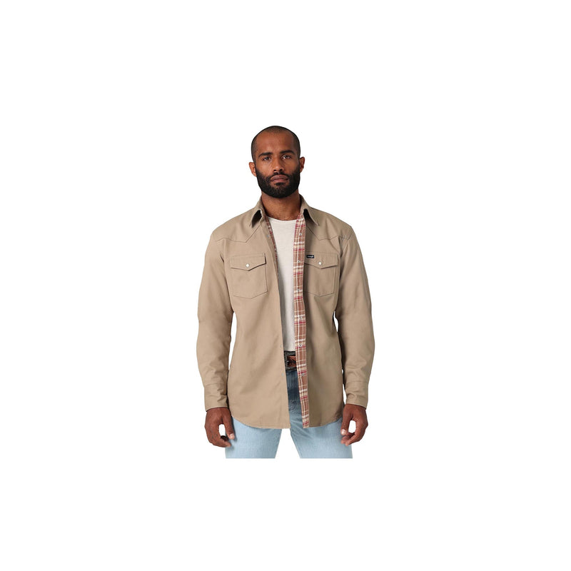 Load image into Gallery viewer, Wrangler Flannel Lined Workshirt Front View