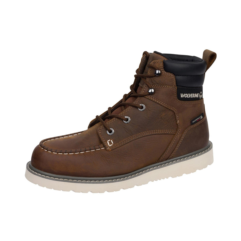 Load image into Gallery viewer, Wolverine Trade Wedge 6 Inch Moc Toe Steel Toe Left Angle View