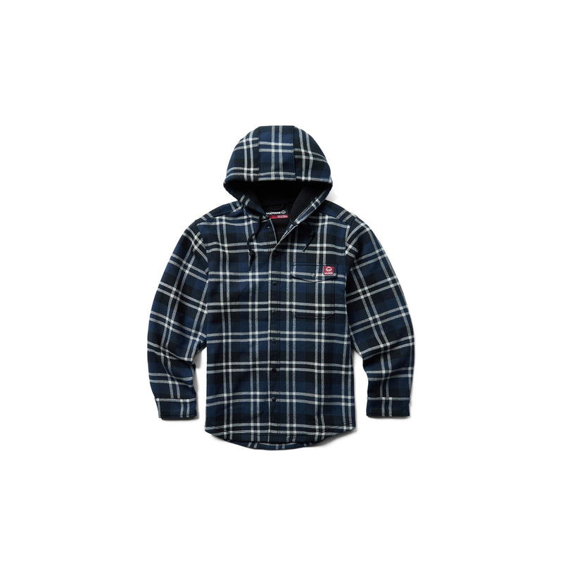 Load image into Gallery viewer, Wolverine Bucksaw Hooded Flannel Shirt Jac Front View