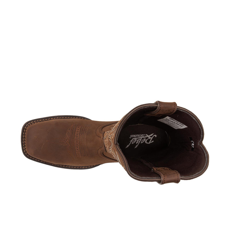 Load image into Gallery viewer, Durango Rebel Work 12 Inch Square Toe Steel Toe Top View