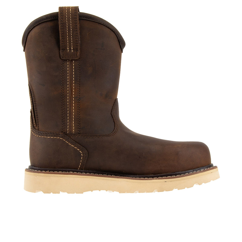 Load image into Gallery viewer, Ariat Rebar Wedge Pull On 6 Inch H2O Composite Toe Distressed Brown