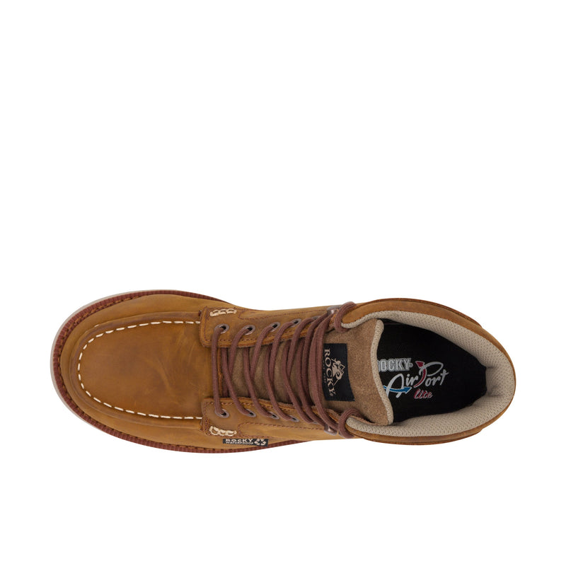 Load image into Gallery viewer, Rocky Monocrepe Wedge 6 Inch Composite Toe Crazy Horse Brown