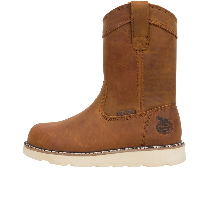Load image into Gallery viewer, Georgia Boot Core 37 Wedge 10 Inch Pull On Soft Toe Left Profile