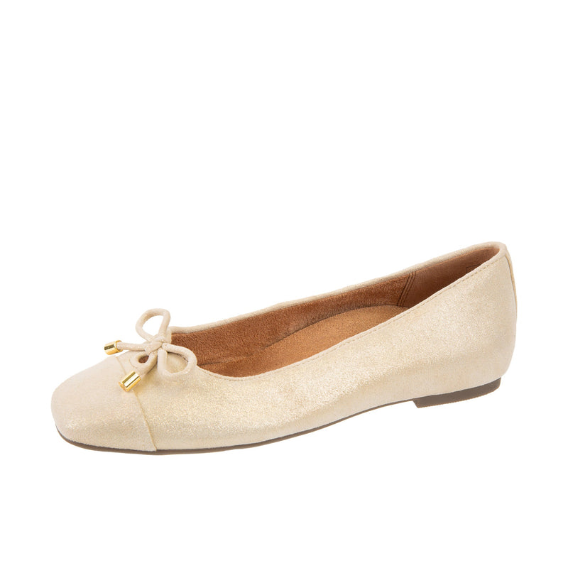 Load image into Gallery viewer, Vionic Womens Klara Ballet Flat Gold