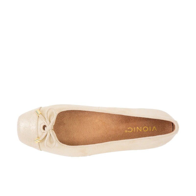 Load image into Gallery viewer, Vionic Womens Klara Ballet Flat Gold