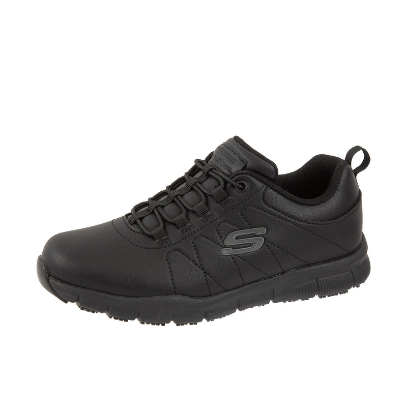Load image into Gallery viewer, Skechers Womens Nampa - Beja Soft Toe Black