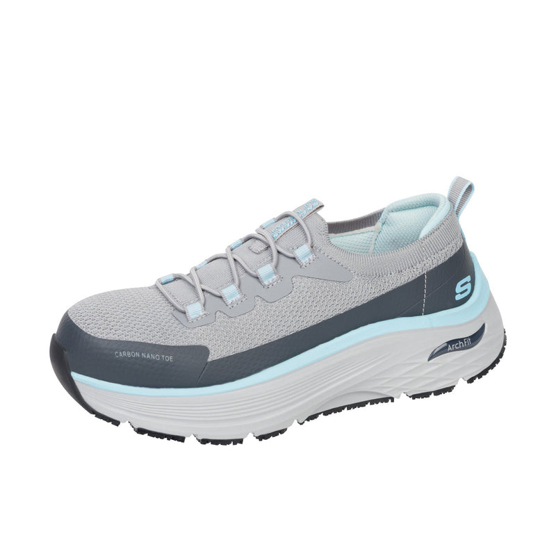 Load image into Gallery viewer, Skechers Max Cushioning Arch Fit`Nixx Carbon Fiber Toe Left Angle View