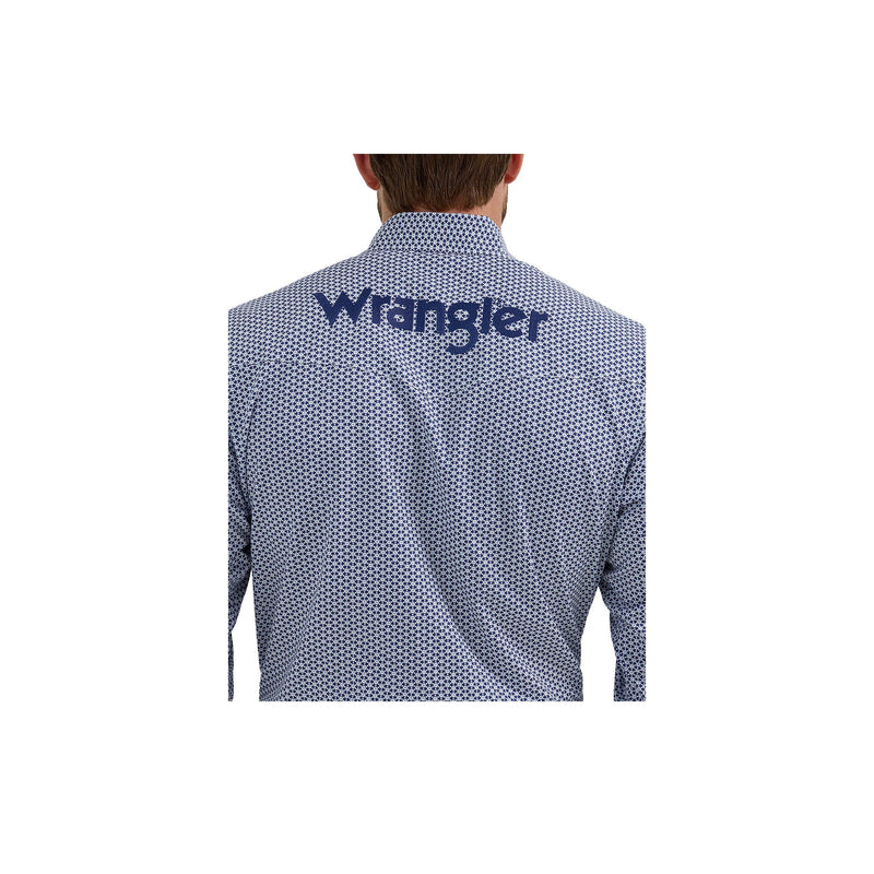 Load image into Gallery viewer, Wrangler Western Logo Shirt Back View
