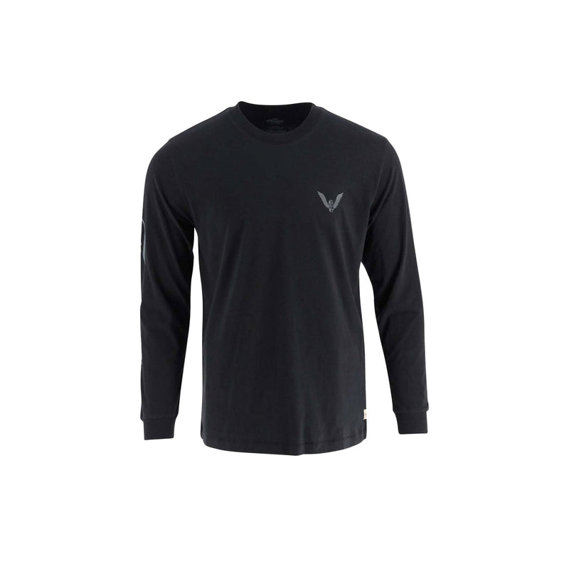 Load image into Gallery viewer, Thorogood Wheel Script Logo Long Sleeve Tee Front View