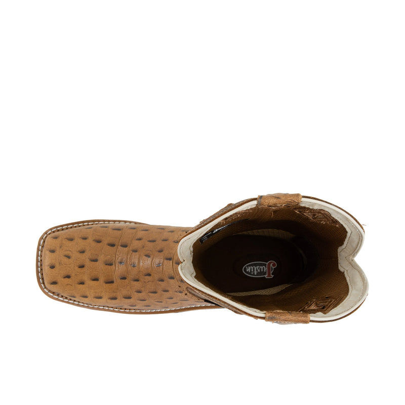 Load image into Gallery viewer, Justin Derrickman 12 Inch Composite Toe Caramel Croc Print