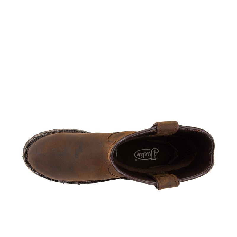 Load image into Gallery viewer, Justin Drywall 10 Inch Soft Toe Top View