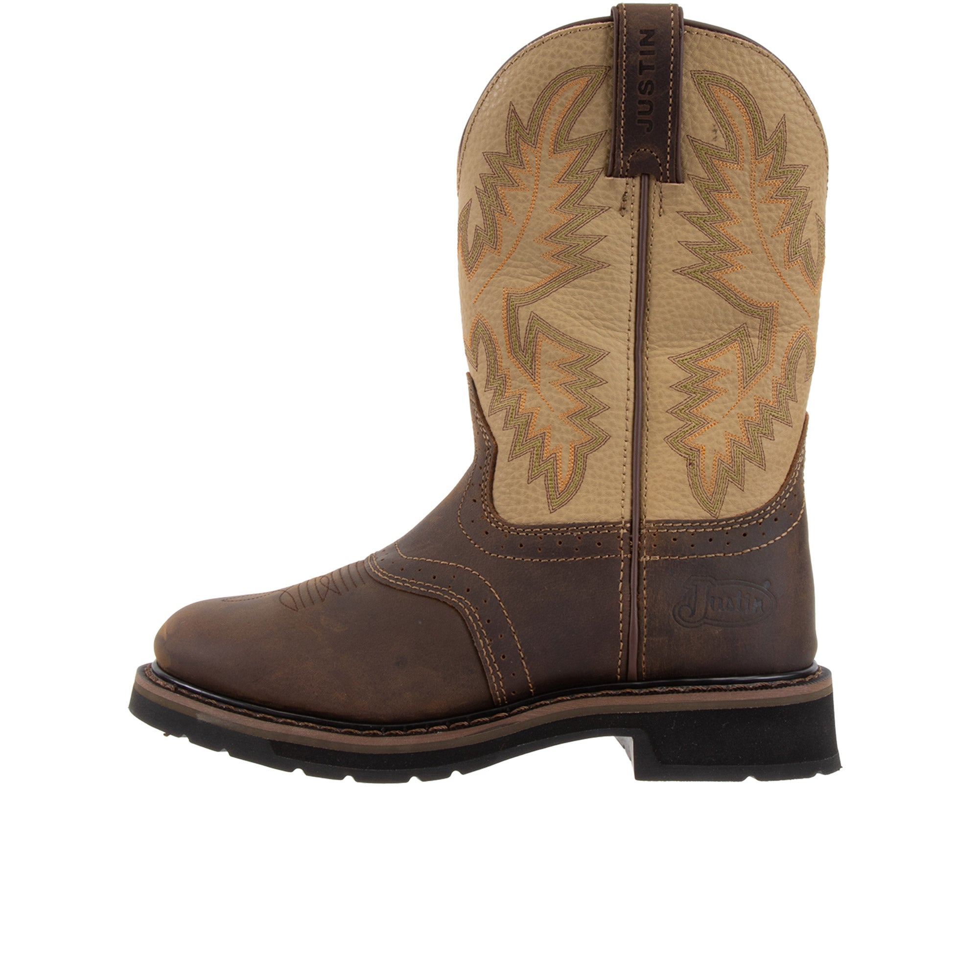 Justin Superintendent 11 Inch Soft Toe Golden Brown Shoeteria