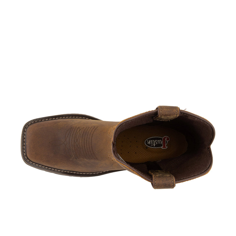 Load image into Gallery viewer, Justin Driller 11 Inch Soft Toe Top View