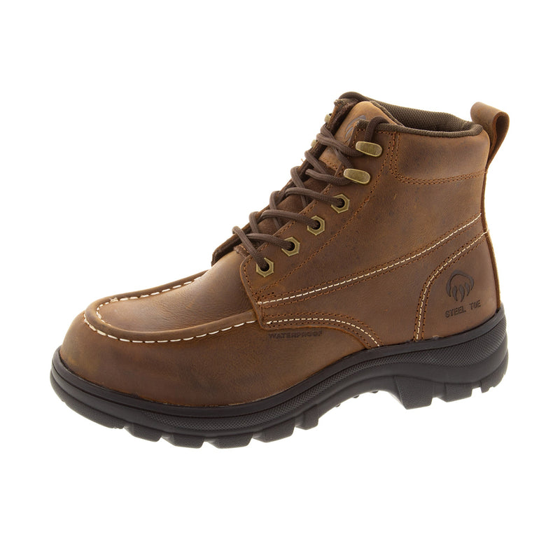Load image into Gallery viewer, Wolverine Carlsbad Moc Toe Steel Toe Left Angle View
